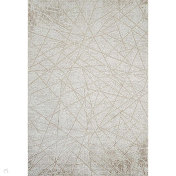 Perla Axis PER01 Modern Abstract Distressed Metallic Shimmer Soft Textured Polyblend Short Pile Ivory/Warm Beige/Stone Taupe/Pearl Grey/Champagne Rug-Desire Rugs-Rug Love - The Most Loved Rug Store